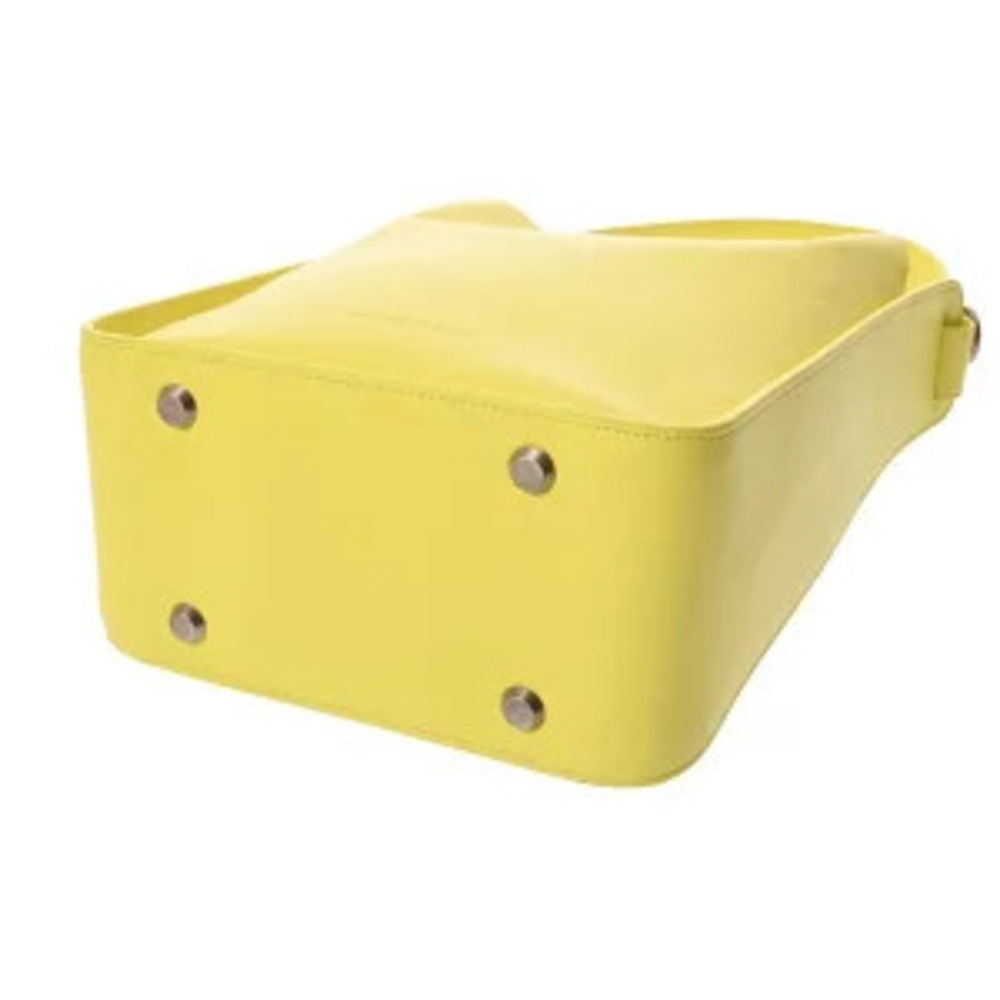 Balenciaga Tool North South Yellow Leather Handbag - Picture 5 of 9